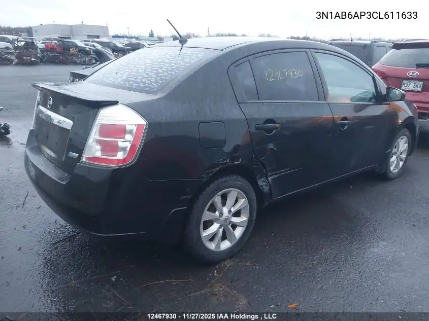 3N1AB6AP3CL611633 2012 Nissan Sentra 2.0/2.0S/Sr/2.0Sl