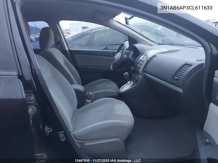 3N1AB6AP3CL611633 2012 Nissan Sentra 2.0/2.0S/Sr/2.0Sl