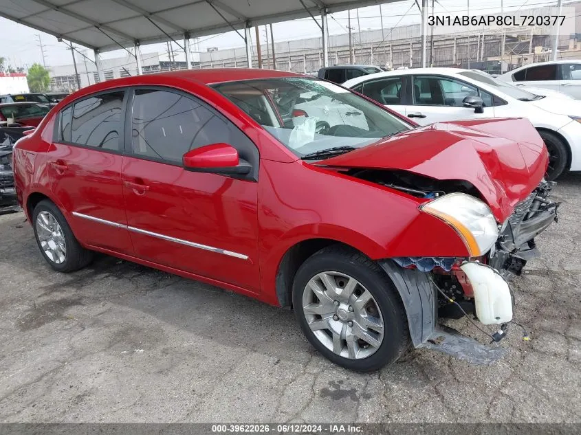 2012 Nissan Sentra 2.0 S VIN: 3N1AB6AP8CL720377 Lot: 39622026