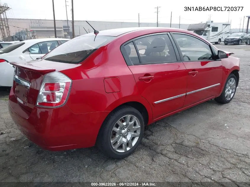 3N1AB6AP8CL720377 2012 Nissan Sentra 2.0 S