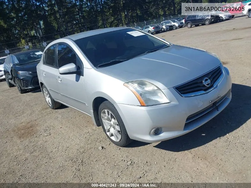 2012 Nissan Sentra 2.0 S VIN: 3N1AB6AP0CL732605 Lot: 40421243