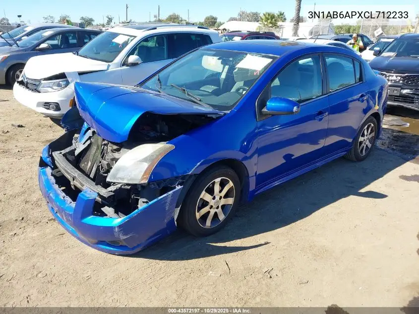 3N1AB6APXCL712233 2012 Nissan Sentra 2.0 Sr