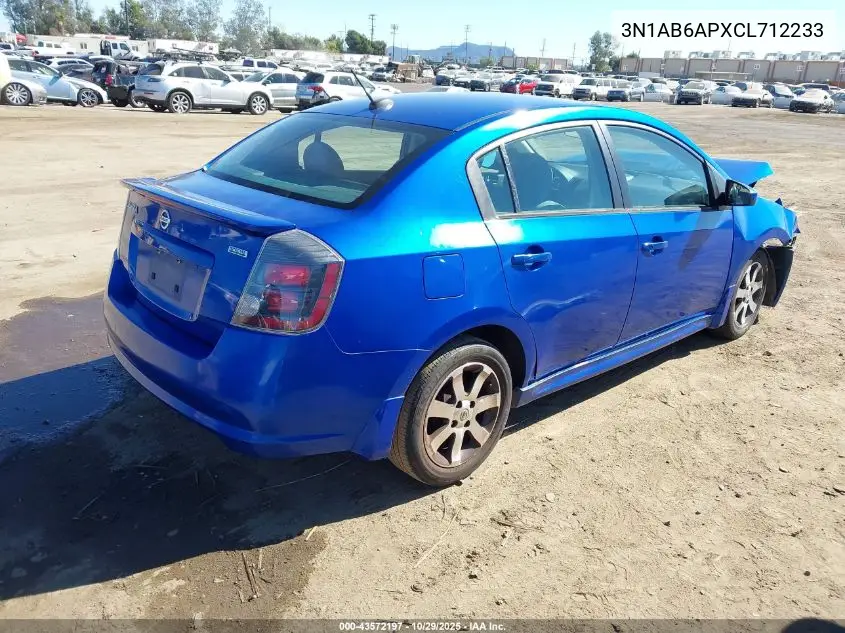 3N1AB6APXCL712233 2012 Nissan Sentra 2.0 Sr
