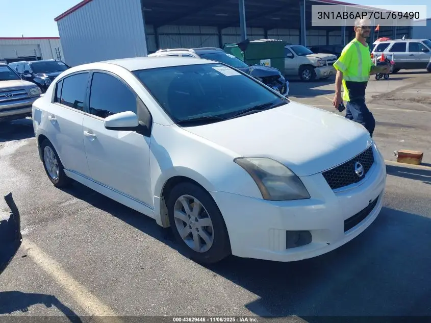 3N1AB6AP7CL769490 2012 Nissan Sentra 2.0 Sr