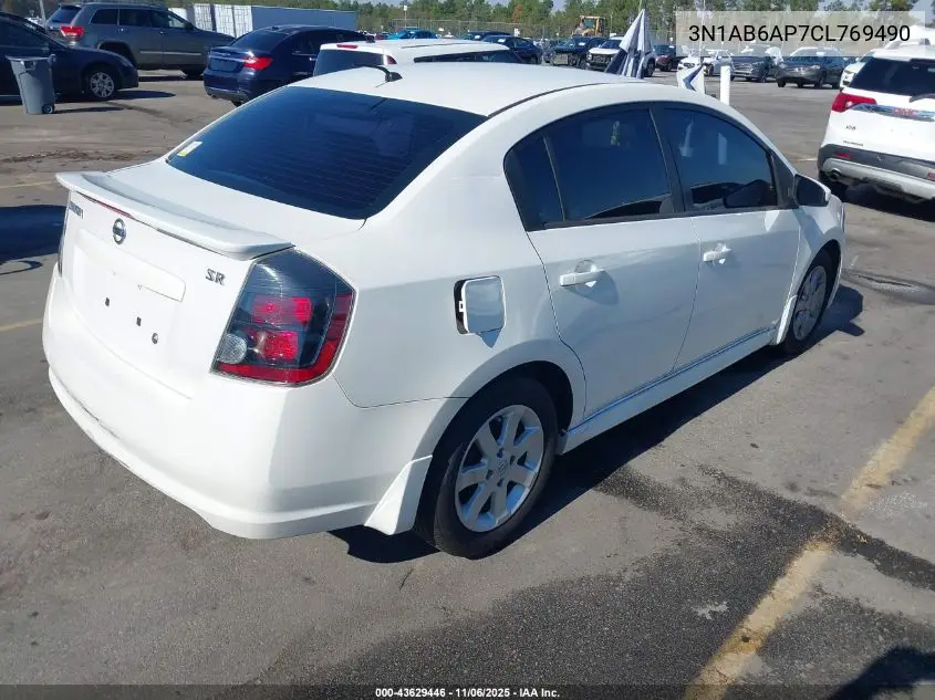 3N1AB6AP7CL769490 2012 Nissan Sentra 2.0 Sr