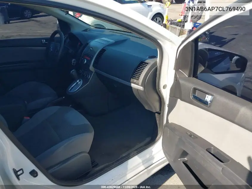 3N1AB6AP7CL769490 2012 Nissan Sentra 2.0 Sr