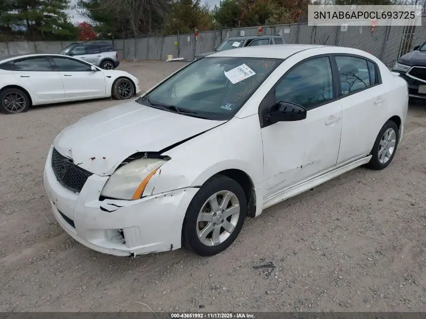 3N1AB6AP0CL693725 2012 Nissan Sentra 2.0 Sr