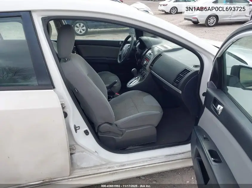 3N1AB6AP0CL693725 2012 Nissan Sentra 2.0 Sr