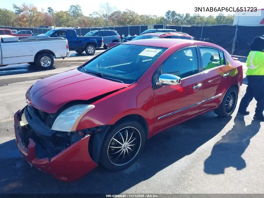 3N1AB6AP6CL651723 2012 Nissan Sentra 2.0 S