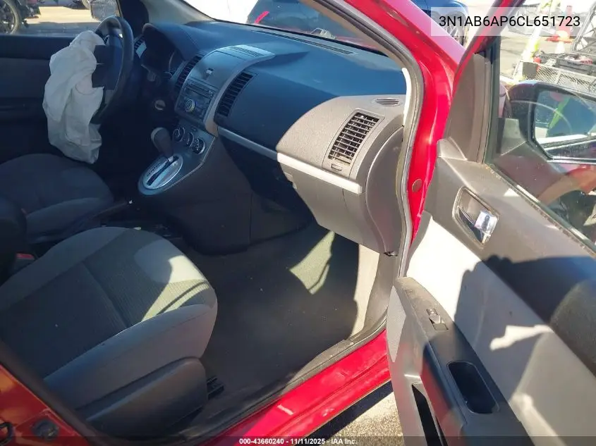 3N1AB6AP6CL651723 2012 Nissan Sentra 2.0 S