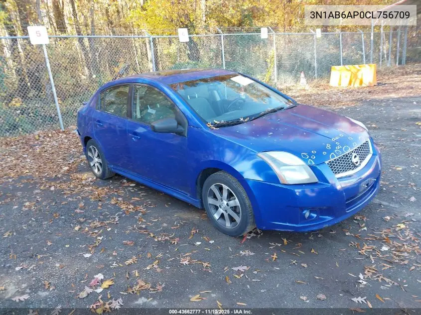 3N1AB6AP0CL756709 2012 Nissan Sentra 2.0 Sr