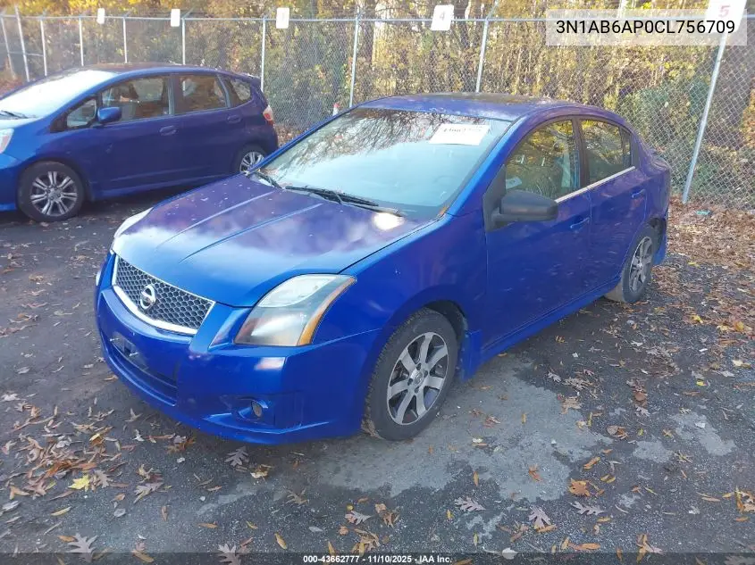 3N1AB6AP0CL756709 2012 Nissan Sentra 2.0 Sr