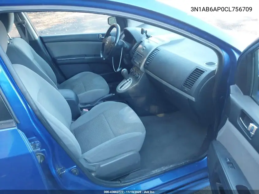 3N1AB6AP0CL756709 2012 Nissan Sentra 2.0 Sr