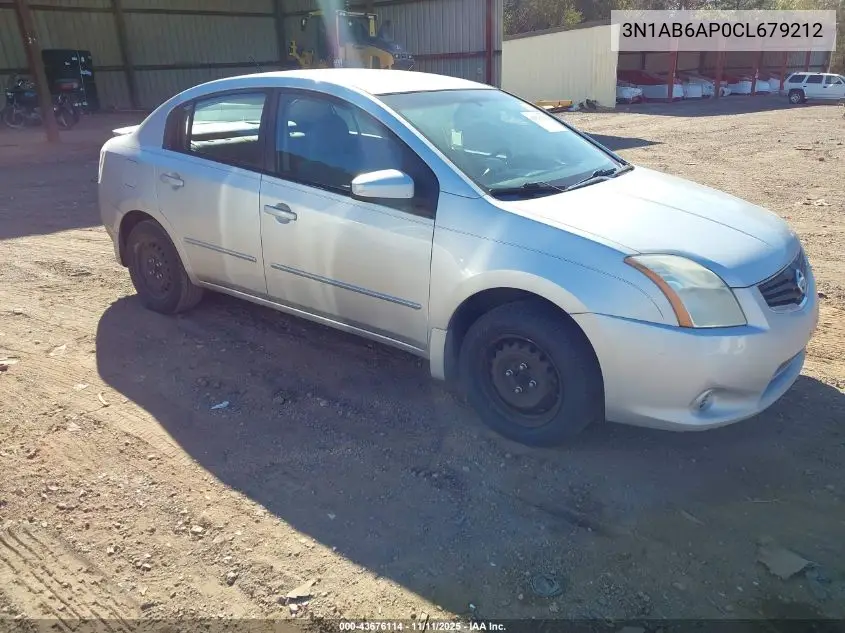 3N1AB6AP0CL679212 2012 Nissan Sentra 2.0
