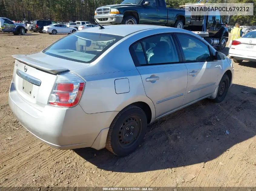 3N1AB6AP0CL679212 2012 Nissan Sentra 2.0