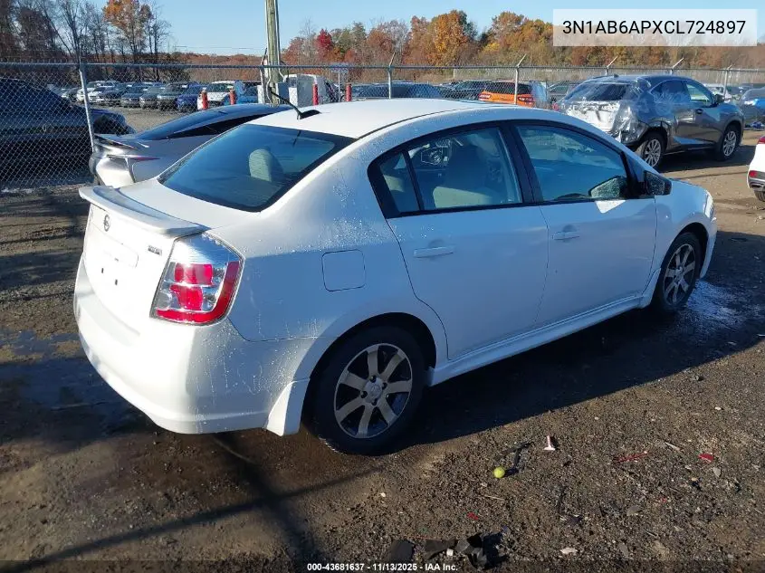 3N1AB6APXCL724897 2012 Nissan Sentra 2.0 Sr