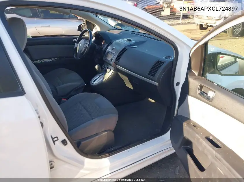 3N1AB6APXCL724897 2012 Nissan Sentra 2.0 Sr