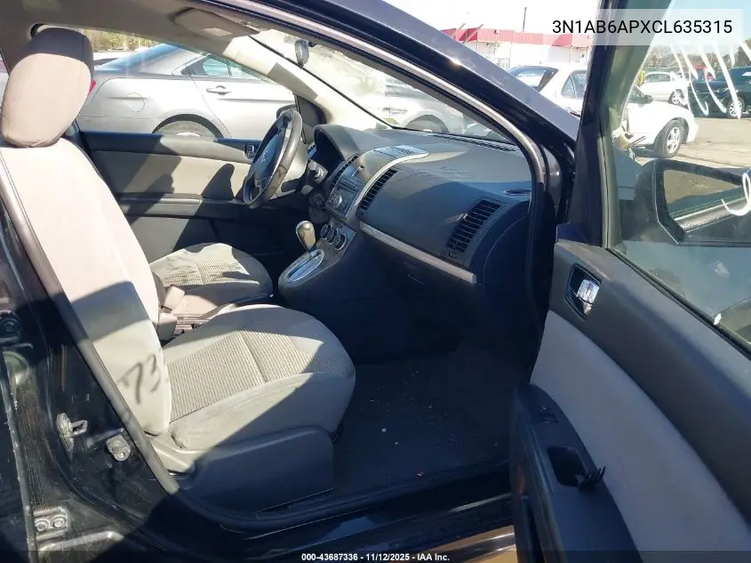 3N1AB6APXCL635315 2012 Nissan Sentra 2.0 Sr
