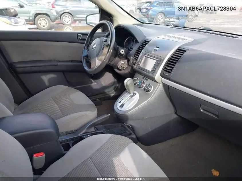 3N1AB6APXCL728304 2012 Nissan Sentra 2.0 Sr