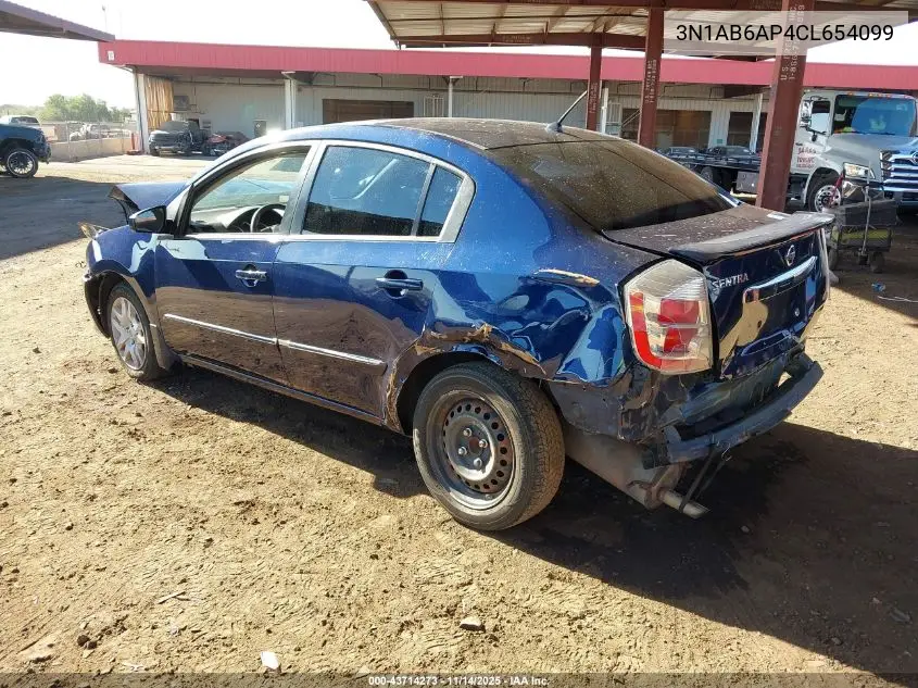 3N1AB6AP4CL654099 2012 Nissan Sentra 2.0 S