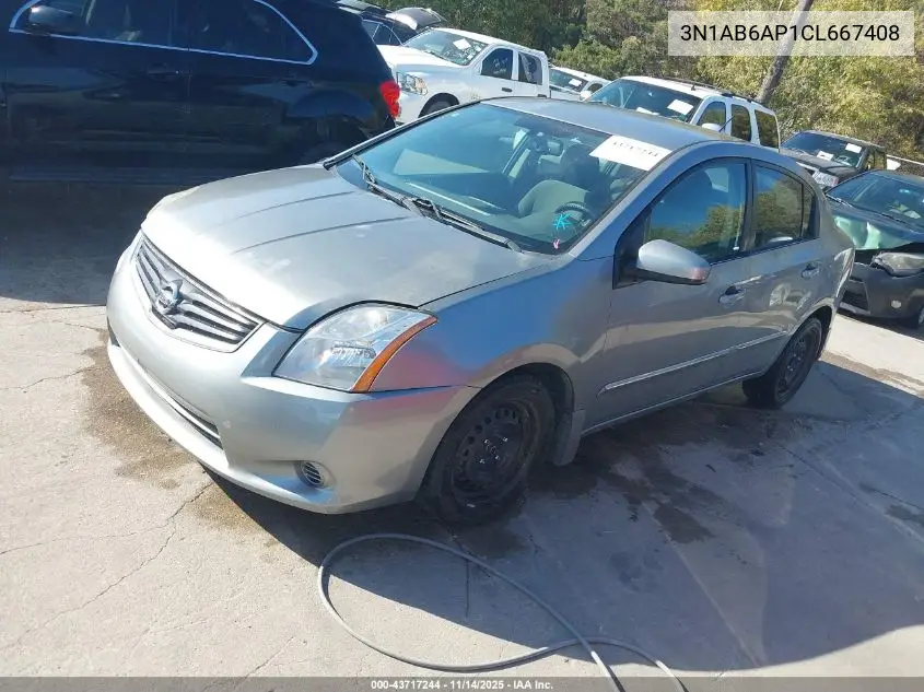 3N1AB6AP1CL667408 2012 Nissan Sentra 2.0 S