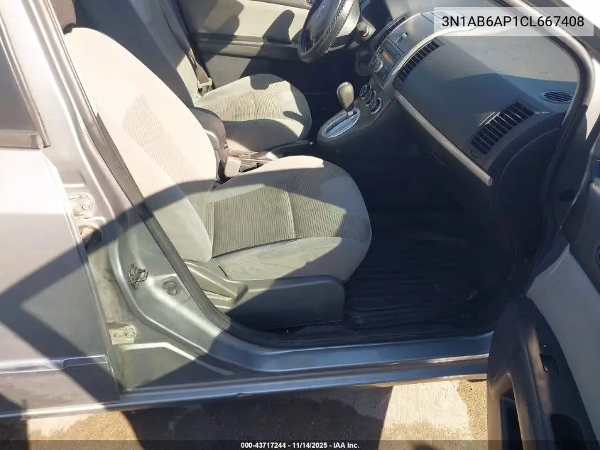 3N1AB6AP1CL667408 2012 Nissan Sentra 2.0 S