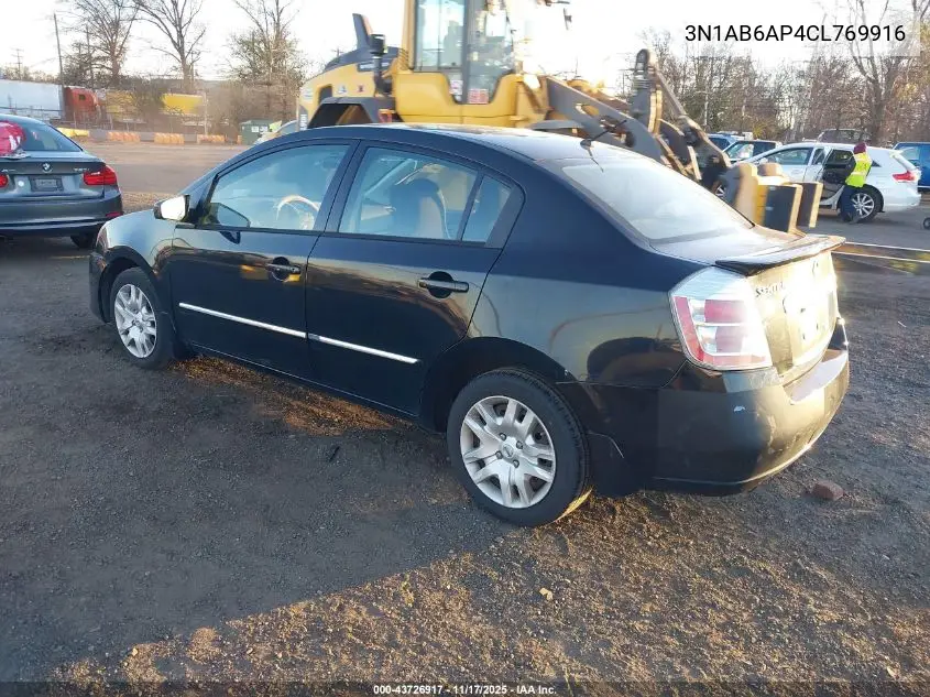 3N1AB6AP4CL769916 2012 Nissan Sentra 2.0 S