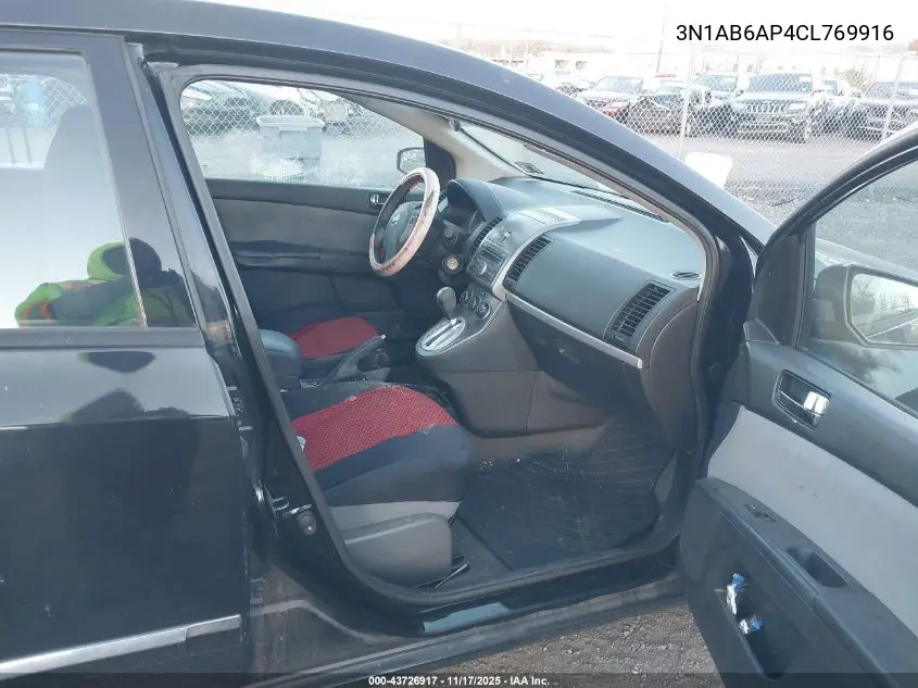 3N1AB6AP4CL769916 2012 Nissan Sentra 2.0 S