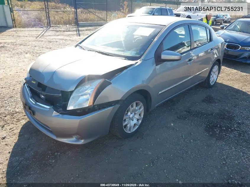 3N1AB6AP1CL755231 2012 Nissan Sentra 2.0 S