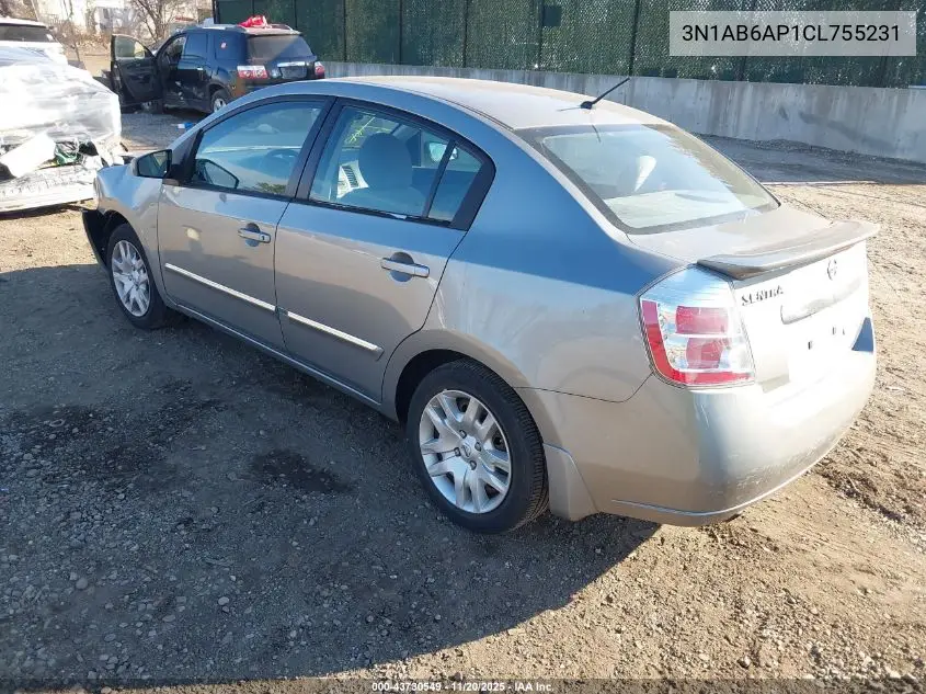 3N1AB6AP1CL755231 2012 Nissan Sentra 2.0 S