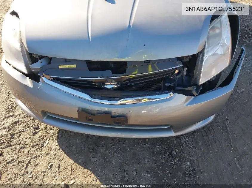 3N1AB6AP1CL755231 2012 Nissan Sentra 2.0 S