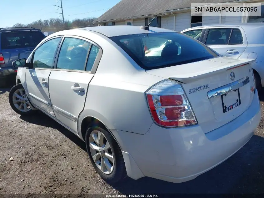 3N1AB6AP0CL657095 2012 Nissan Sentra 2.0 Sl