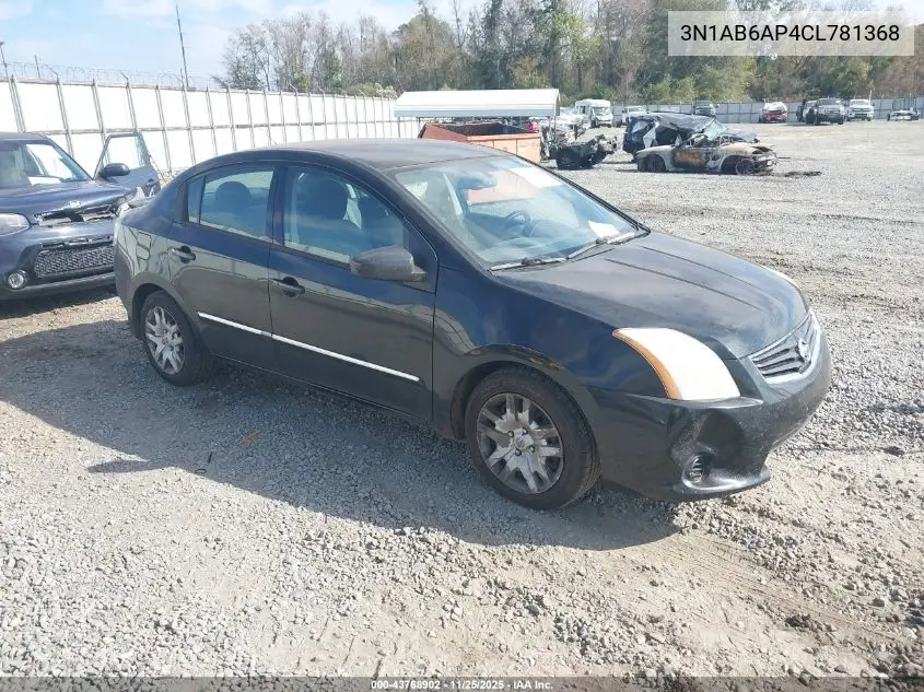 3N1AB6AP4CL781368 2012 Nissan Sentra 2.0 S