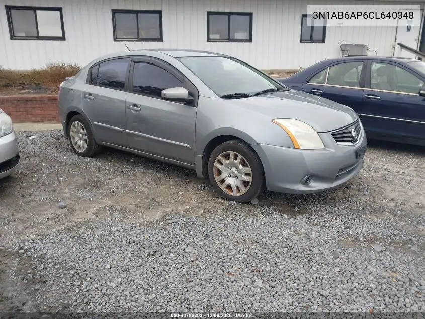 3N1AB6AP6CL640348 2012 Nissan Sentra 2.0 S