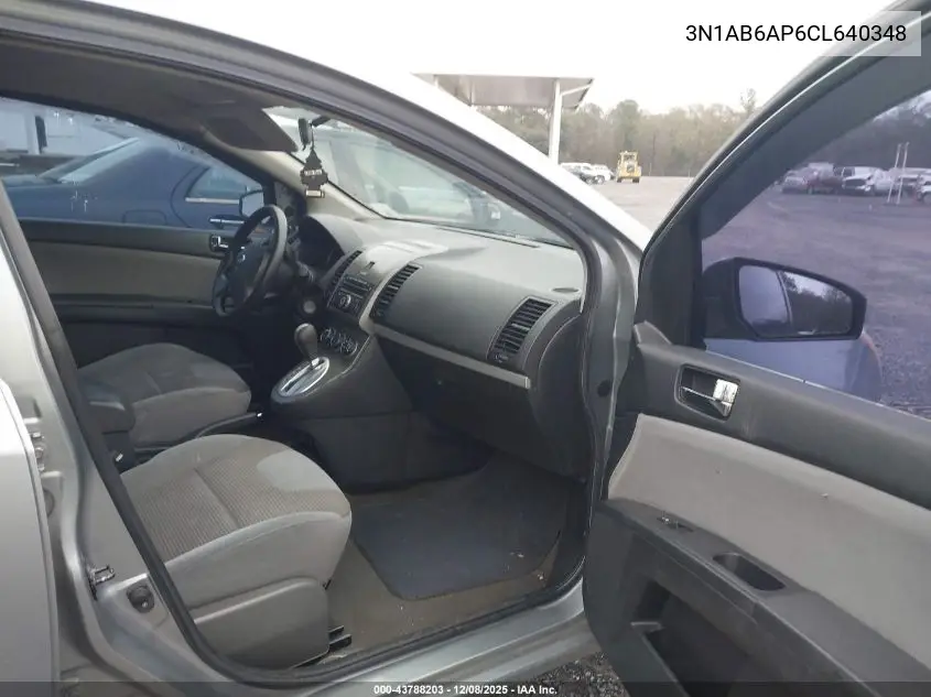 3N1AB6AP6CL640348 2012 Nissan Sentra 2.0 S