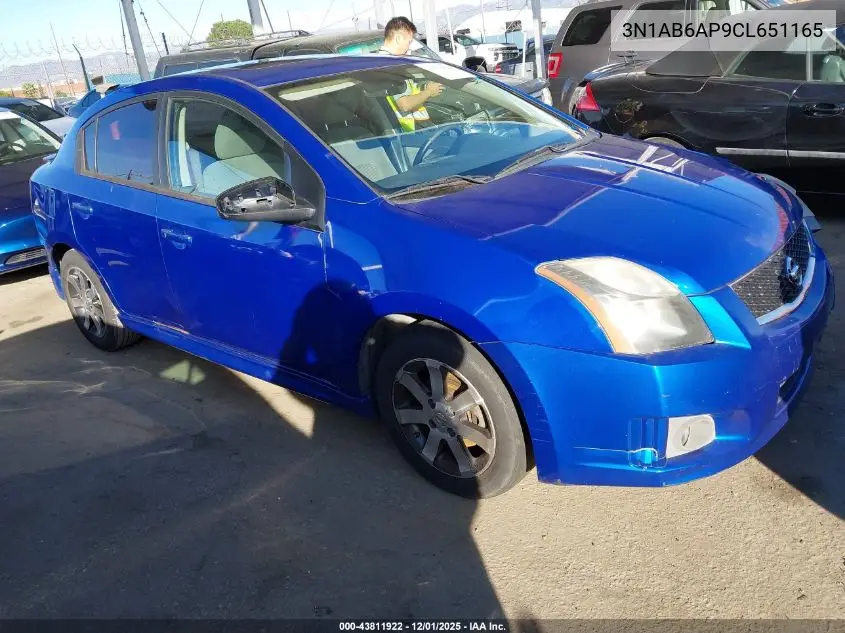 3N1AB6AP9CL651165 2012 Nissan Sentra 2.0 Sr