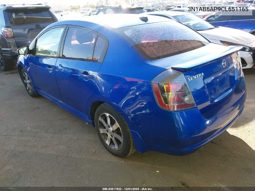 3N1AB6AP9CL651165 2012 Nissan Sentra 2.0 Sr