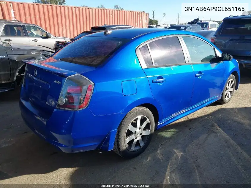 3N1AB6AP9CL651165 2012 Nissan Sentra 2.0 Sr