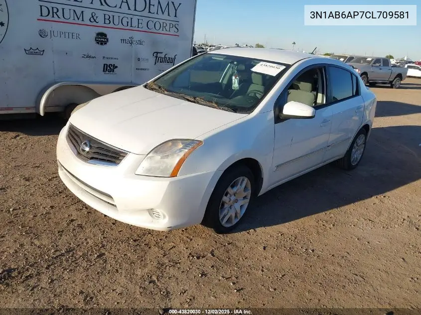 3N1AB6AP7CL709581 2012 Nissan Sentra 2.0 S