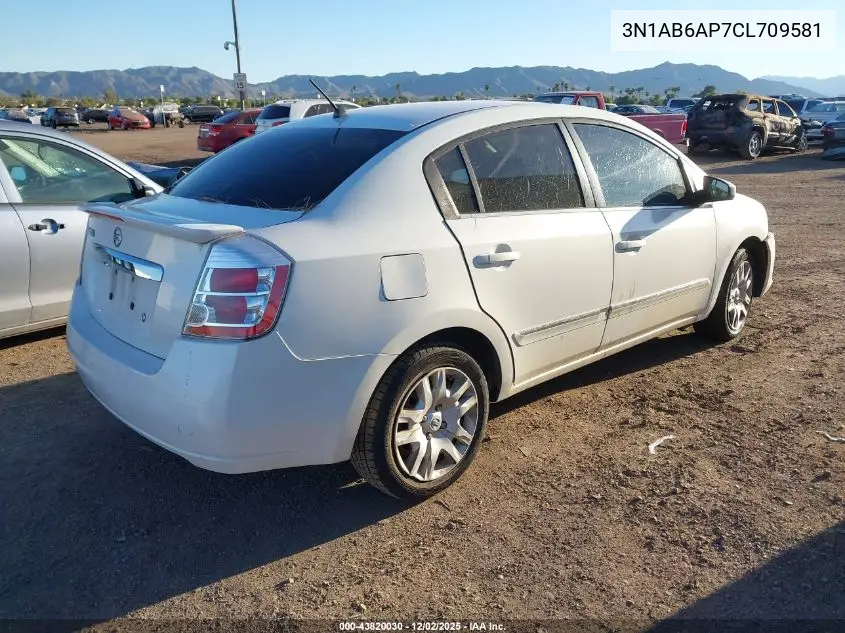 3N1AB6AP7CL709581 2012 Nissan Sentra 2.0 S