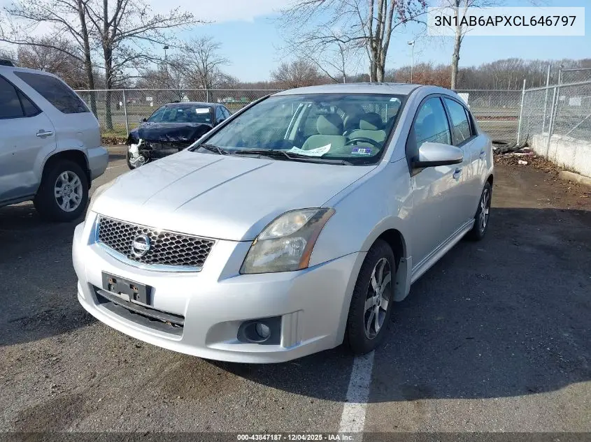 3N1AB6APXCL646797 2012 Nissan Sentra 2.0 Sr
