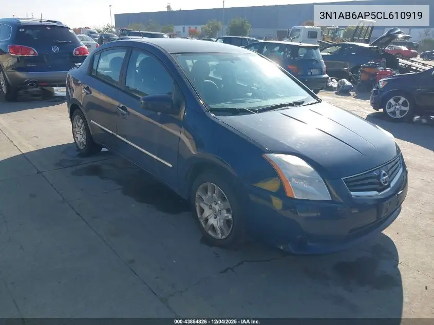 3N1AB6AP5CL610919 2012 Nissan Sentra 2.0 S