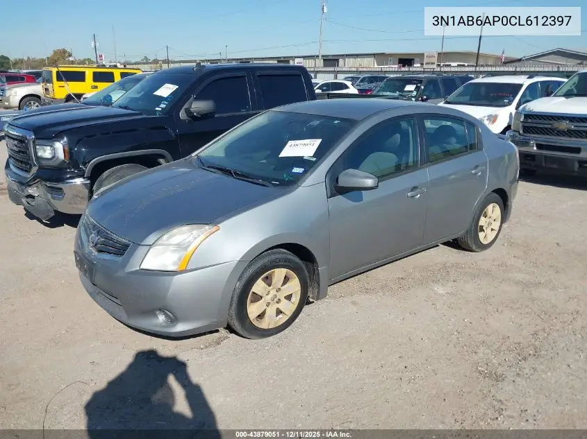 3N1AB6AP0CL612397 2012 Nissan Sentra 2.0