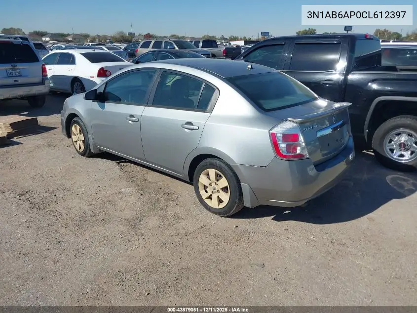 3N1AB6AP0CL612397 2012 Nissan Sentra 2.0