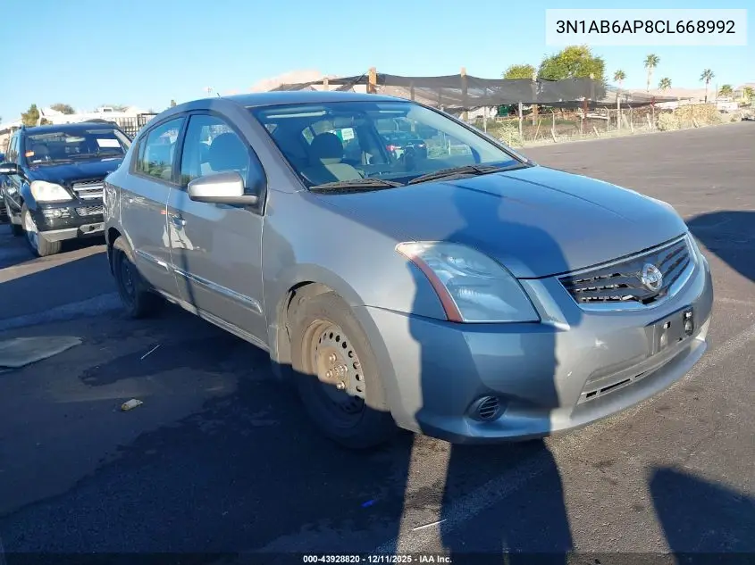 3N1AB6AP8CL668992 2012 Nissan Sentra 2.0 S