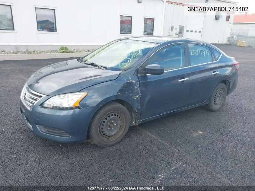 3N1AB7AP8DL745402 2013 Nissan Sentra S/Sv/Sr/Sl