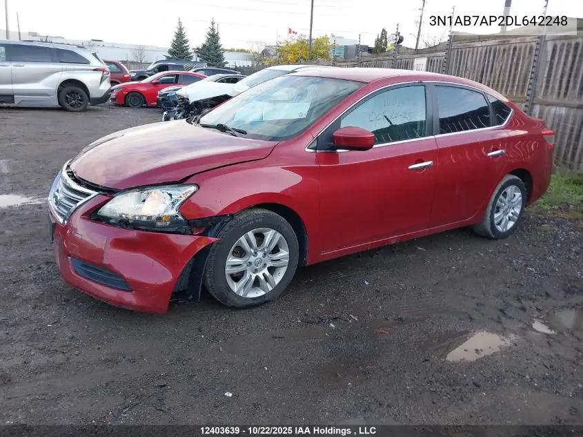 3N1AB7AP2DL642248 2013 Nissan Sentra S