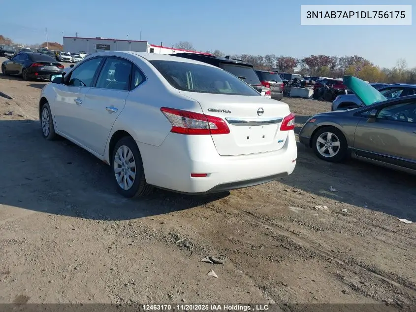 3N1AB7AP1DL756175 2013 Nissan Sentra S/Sv/Sr/Sl