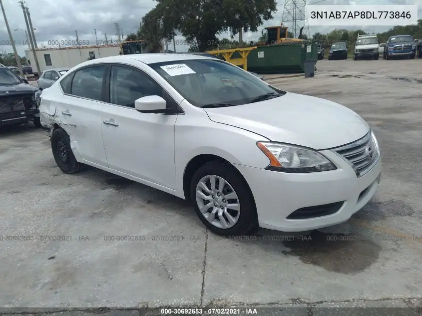 3N1AB7AP8DL773846 2013 Nissan Sentra Sv
