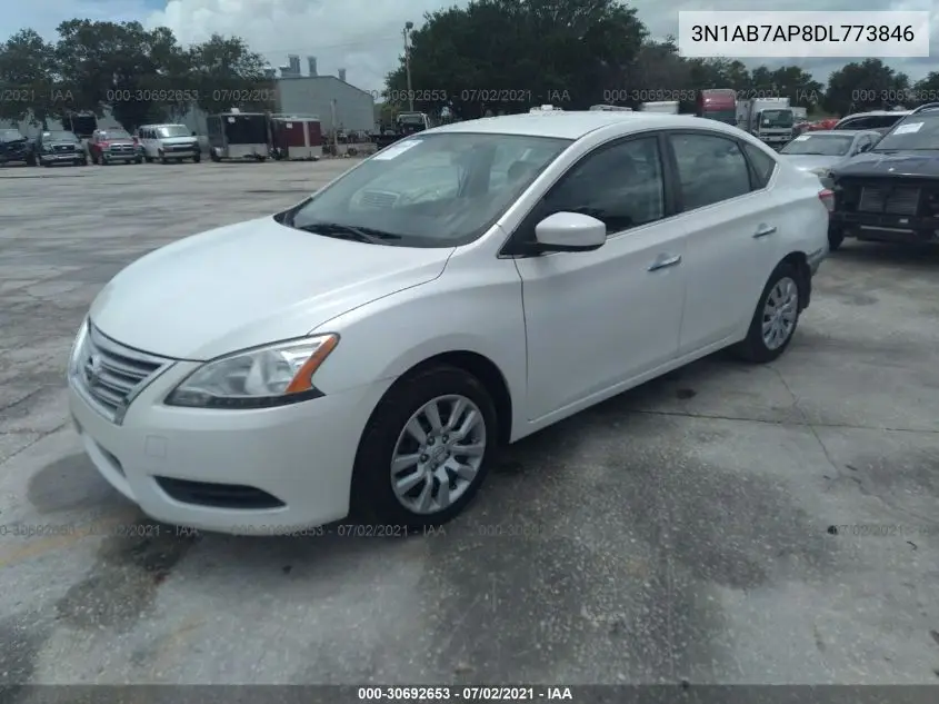3N1AB7AP8DL773846 2013 Nissan Sentra Sv